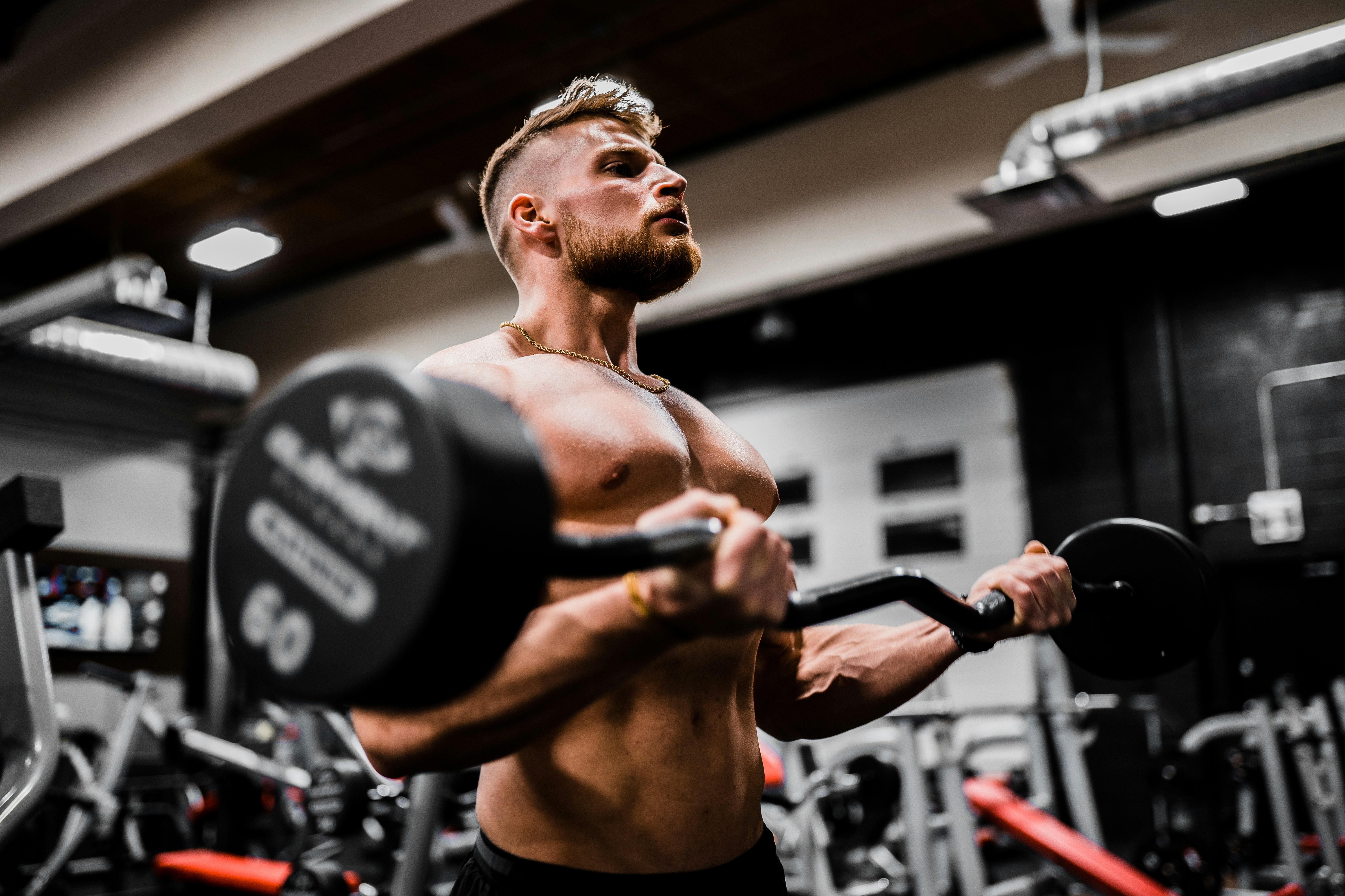 Person training in the gym